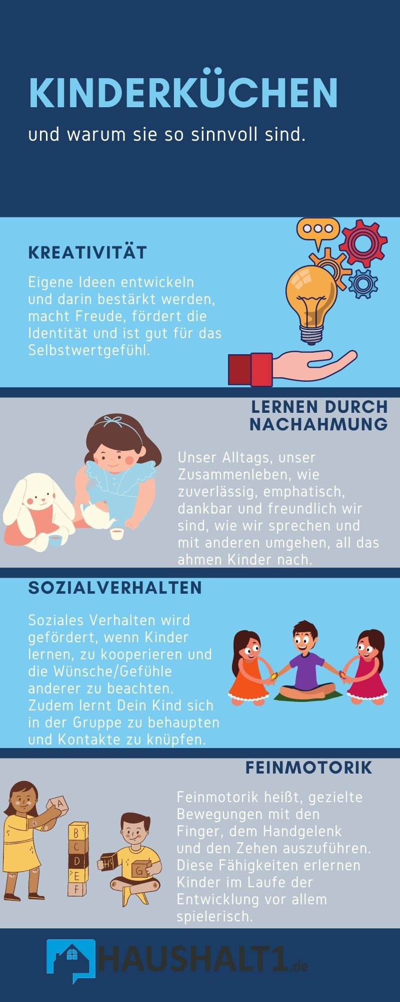 Gründe für Kinderküchen.